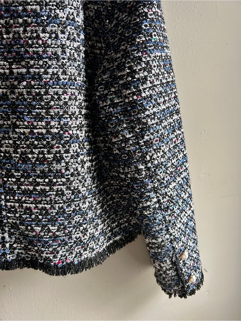 Cupcakes and Cashmere Womens Tweed Blazer Jackets Cropped, Medium *Read* - Picture 8 of 13